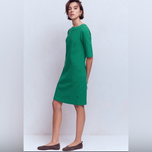 Boden Kelly Green 3/4 Sleeve Dress - Picture 1 of 6